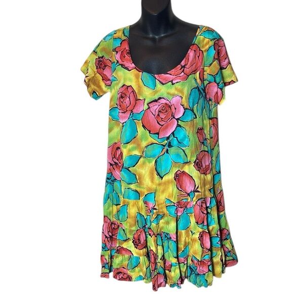 Jams World Dresses & Skirts - Jams World Vintage Hattie dress medium colorful rose tiered